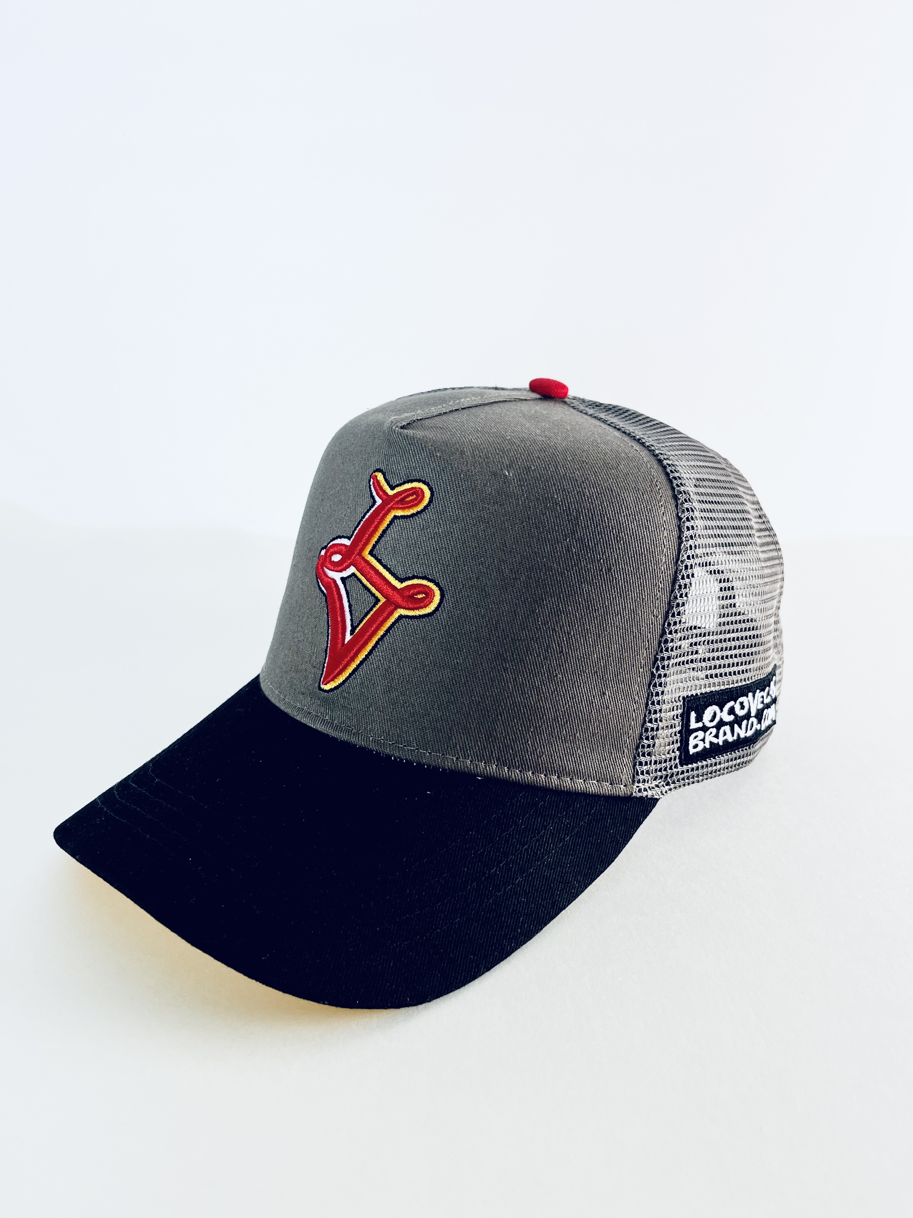 Cracked Logo Rubber Patch Trucker